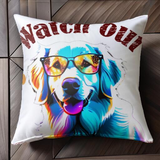 サングラス ゴールデンレトリバー クッションカバー 45×45cm アニマル柄 おしゃれ 可愛い クッション本..