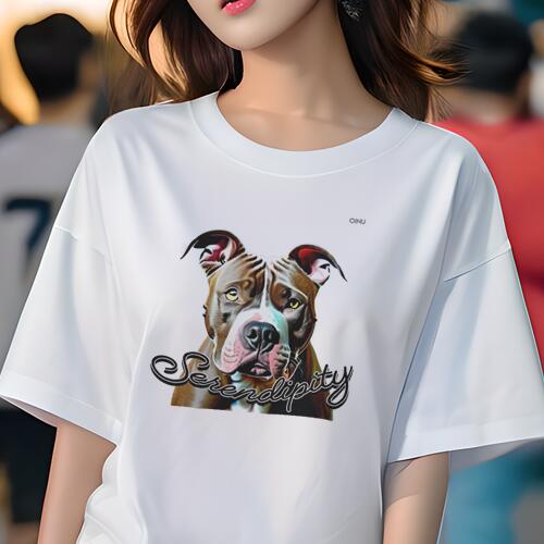 アメリカンピットブルテリア Tシャツ 犬愛 ユニークデザインレディース 犬ファン 半袖 春夏 プリント ..