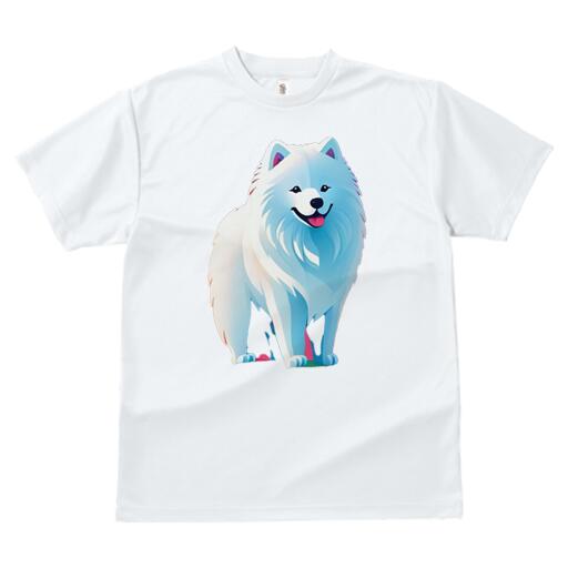 サモエド Tシャツ 犬愛 ユニークデザインレディース 犬ファン 半袖 春夏 プリント カジュアル かわいい 人間用 ギフト 個性的 サモエド