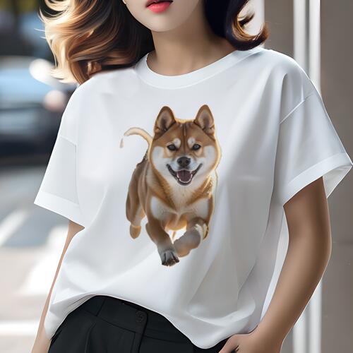 柴犬 Tシャツ 犬愛 ユニークデザインレディース 犬ファン 半袖 春夏 プリント カジュアル かわいい 人..