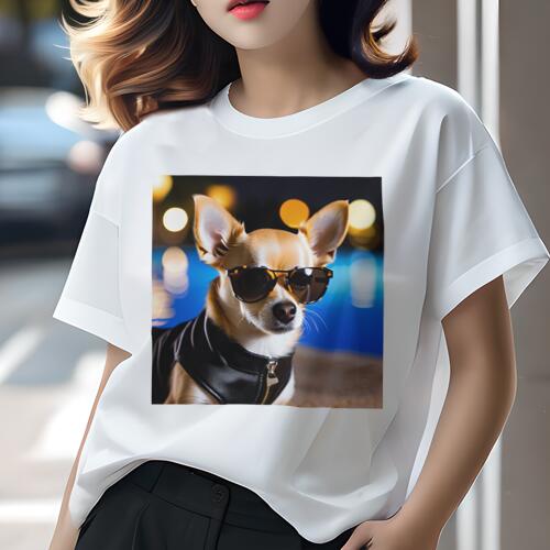 チワワ Tシャツ 犬愛 ユニークデザインレディース 犬ファン 半袖 春夏 プリント カジュアル かわいい 人間用 ギフト 個性的 サングラス チワワ 革ジャン チワワ Tシャツ 犬愛 ユニークデザインレディース 犬ファン 半袖 春夏 プリント カジュアル かわいい 人間用 ギフト 個性的 サングラス チワワ 革ジャン