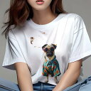 パグ Tシャツ 犬愛 ユニークデザインレディース 犬ファン 半袖 春夏 プリント カジュアル かわいい 人間用 ギフト 個性的 アロハシャツ パグ サングラス(4)