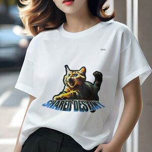 Tシャツ 犬愛 ユニークデザインレディース 犬ファン 半袖 春夏 プリント カジュアル かわいい 人間用 ギフト 個性的 猫 叫ぶ 怒り 威嚇 ユーモア