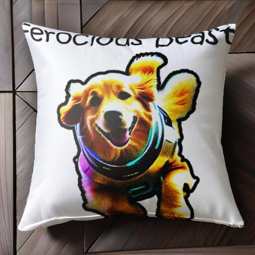 宇宙服 コーギー クッションカバー 45×45cm アニマル柄 おしゃれ 可愛い クッション本体付き 正方形