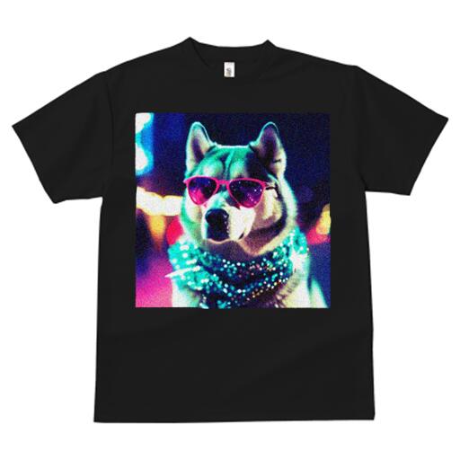 シベリアンハスキー Tシャツ 犬愛 ユニークデザインメンズ キッズ 犬ファン 半袖 春夏 プリント カジュ..