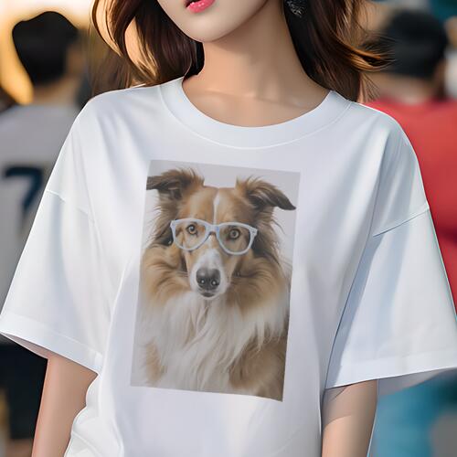 シェットランドシープドッグ Tシャツ 犬愛 ユニークデザインレディース 犬ファン 半袖 春夏 プリント カジュアル かわいい 人間用 ギフト 個性的 メガネ シェットランドシープドッグ シェットランドシープドッグ Tシャツ 犬愛 ユニークデザインレディース 犬ファン 半袖 春夏 プリント カジュアル かわいい 人間用 ギフト 個性的 メガネ シェットランドシープドッグ