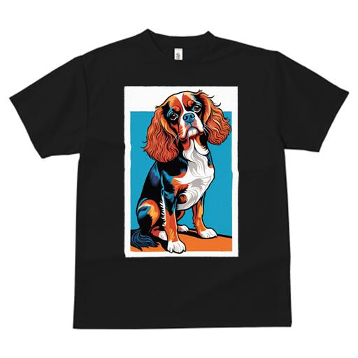 キャバリア Tシャツ 犬愛 ユニークデザインレディース 犬ファン 半袖 春夏 プリント カジュアル かわいい 人間用 ギフト 個性的 キャバリア