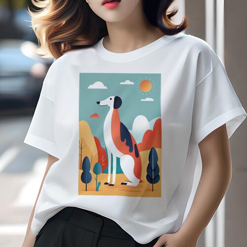 グレイハウンド Tシャツ 犬愛 ユニークデザインレディース 犬ファン 半袖 春夏 プリント カジュアル かわいい 人間用 ギフト 個性的 太陽 グレイハウンド 雲 木 風景 グレイハウンド Tシャツ 犬愛 ユニークデザインレディース 犬ファン 半袖 春夏 プリント カジュアル かわいい 人間用 ギフト 個性的 太陽 グレイハウンド 雲 木 風景