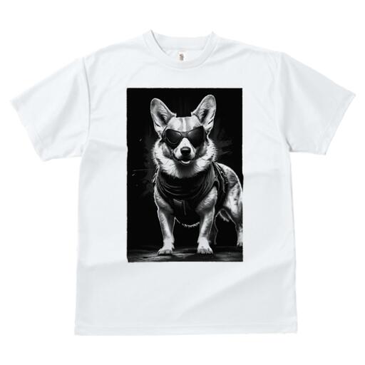 コーギー Tシャツ 犬愛 ユニークデザインレディース 犬ファン 半袖 春夏 プリント カジュアル かわいい 人間用 ギフト 個性的 サングラス コーギー ベスト