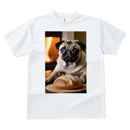 パグ Tシャツ 犬愛 ユニークデザインレディース 犬ファン 半袖 春夏 プリント カジュアル かわいい 人間用 ギフト 個性的 パン パグ 暖炉