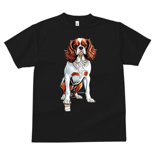 キャバリア Tシャツ 犬愛 ユニークデザインレディース 犬ファン 半袖 春夏 プリント カジュアル かわいい 人間用 ギフト 個性的 キャバリア