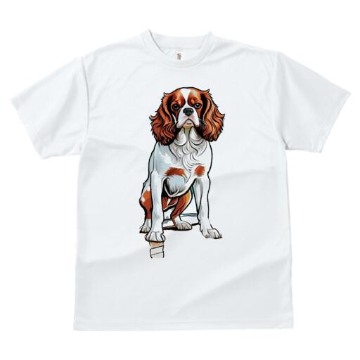 キャバリア Tシャツ 犬愛 ユニークデザインレディース 犬ファン 半袖 春夏 プリント カジュアル かわいい 人間用 ギフト 個性的 キャバリア
