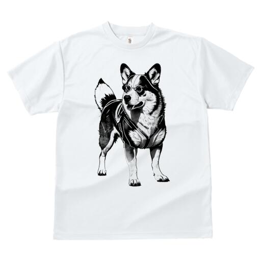 コーギー Tシャツ 犬愛 ユニークデザインレディース 犬ファン 半袖 春夏 プリント カジュアル かわいい 人間用 ギフト 個性的 メガネ コーギー