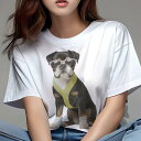 ブリュッセルグリフォン Tシャツ 犬愛 ユニークデザインレディース 犬ファン 半袖 春夏 プリント カジュアル かわいい 人間用 ギフト 個性的 メガネ ブリュッセルグリフォン ハーネス(4)