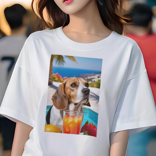 ビーグル Tシャツ 犬愛 ユニークデザインレディース 犬ファン 半袖 春夏 プリント カジュアル かわいい 人間用 ギフト 個性的 海 ビーグル プール フルーツジュース レモン イチゴ ビーグル Tシャツ 犬愛 ユニークデザインレディース 犬ファン 半袖 春夏 プリント カジュアル かわいい 人間用 ギフト 個性的 海 ビーグル プール フルーツジュース レモン イチゴ