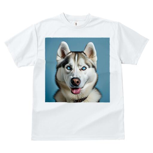 シベリアンハスキー Tシャツ 犬愛 ユニークデザインレディース 犬ファン 半袖 春夏 プリント カジュアル かわいい 人間用 ギフト 個性的 シベリアンハスキー