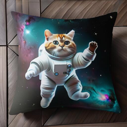 宇宙 宇宙飛行士 スペース 星云 クッションカバー 45×45cm アニマル柄 おしゃれ 可愛い クッション本體付き 正方形
