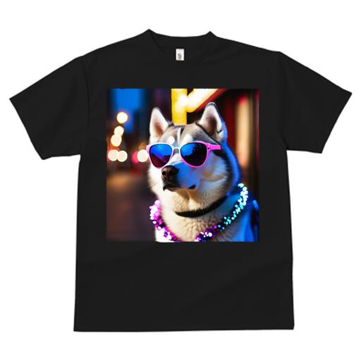 シベリアンハスキー Tシャツ 犬愛 ユニークデザインメンズ キッズ 犬ファン 半袖 春夏 プリント 大人カ..