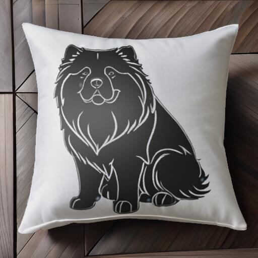 チャウチャウ クッションカバー 45×45cm アニマル柄 おしゃれ 可愛い クッション本体付き 正方形