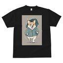 コーギー Tシャツ 犬愛 ユニークデザインメンズ キッズ 犬ファン 半袖 春夏 プリント 大人カジュアル かわいい 人間用 ギフト 個性的 猛暑対策 傘 コーギ...