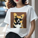 コーギー Tシャツ 犬愛 ユニークデザインレディース 犬ファン 半袖 春夏 プリント 大人カジュアル かわいい 人間用 ギフト 個性的 猛暑対策 サングラス コ...