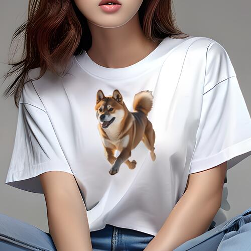柴犬 Tシャツ 犬愛 ユニークデザインレディース 犬ファン 半袖 春夏 プリント 大人カジュアル かわいい 人間用 ギフト 個性的 猛暑対策 柴犬