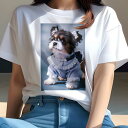シーズー Tシャツ 犬愛 ユニークデザインレディース 犬ファン 半袖 春夏 プリント 大人カジュアル かわいい 人間用 ギフト 個性的 猛暑対策 犬服 シーズー...
