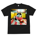 シベリアンハスキー Tシャツ 犬愛 ユニークデザインメンズ キッズ 犬ファン 半袖 春夏 プリント 大人カジュアル かわいい 人間用 ギフト 個性的 猛暑対策 イチゴ シベリアンハスキー ランチョンマット キッチン