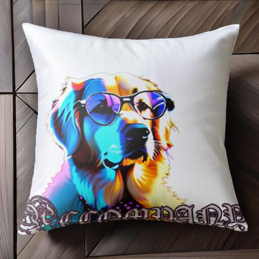 サングラス ゴールデンレトリバー ドッグウェア クッションカバー 45×45cm アニマル柄 おしゃれ 可愛い..