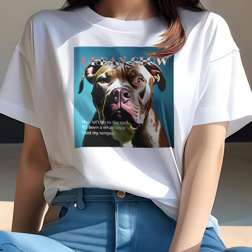 アメリカンピットブルテリア Tシャツ 犬愛 ユニークデザインレディース 犬ファン 半袖 春夏 プリント ..