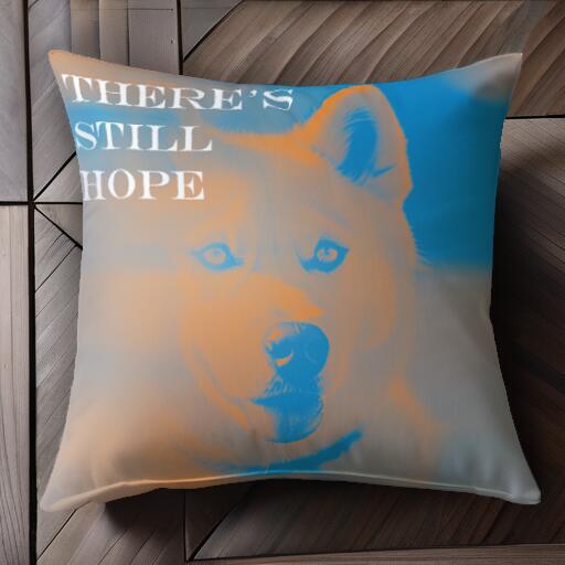 秋田犬 クッションカバー 45×45cm アニマル柄 おしゃれ 可愛い クッション本体付き 正方形