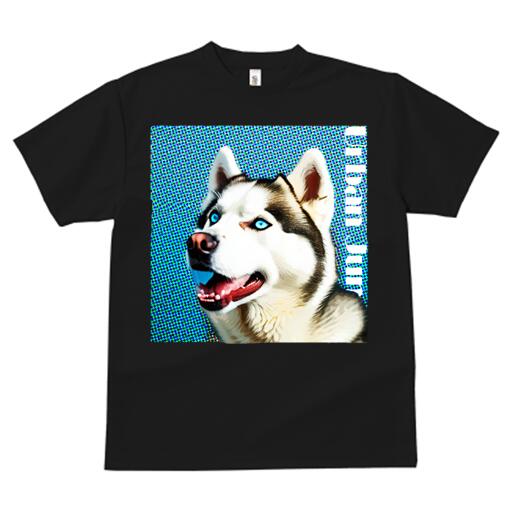 シベリアンハスキー Tシャツ 犬愛 ユニークデザインメンズ キッズ 犬ファン 半袖 春夏 プリント 大人カ..