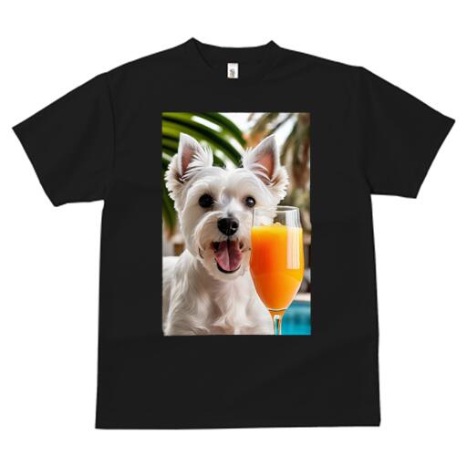 ウエストハイランドホワイトテリア Tシャツ 犬愛 ユニークデザインメンズ キッズ 犬ファン 半袖 春夏 ..
