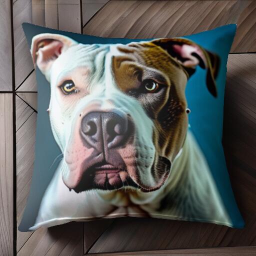 アメリカンピットブルテリア クッションカバー 45×45cm アニマル柄 おしゃれ 可愛い クッション本体付..