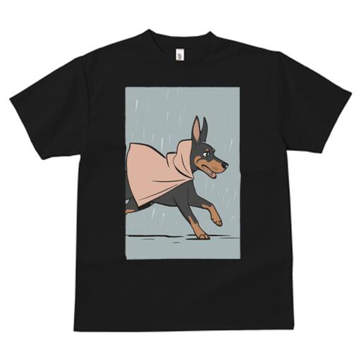 ドーベルマン Tシャツ 犬愛 ユニークデザインメンズ キッズ 犬ファン 半袖 春夏 プリント 大人カジュア..