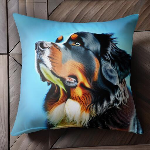 バーニーズマウンテンドッグ クッションカバー 45×45cm アニマル柄 おしゃれ 可愛い クッション本体付..