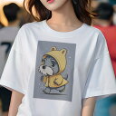 ミニチュアシュナウザー Tシャツ 犬愛 ユニークデザインレディース 犬ファン 半袖 春夏 プリント 大人カジュアル かわいい 人間用 ギフト 個性的 猛暑対策 ...