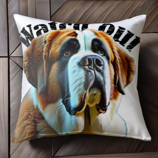 セントバーナード クッションカバー 45×45cm アニマル柄 おしゃれ 可愛い クッション本体付き 正方形