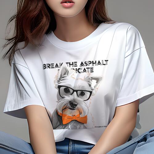 ウエストハイランドホワイトテリア Tシャツ 犬愛 ユニークデザインレディース 犬ファン 半袖 春夏 プリ..