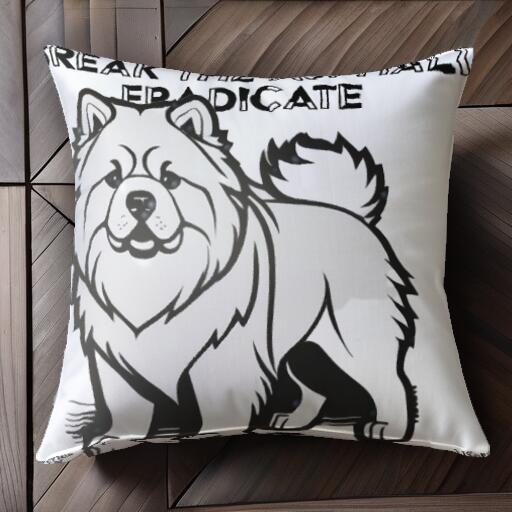 チャウチャウ クッションカバー 45×45cm アニマル柄 おしゃれ 可愛い クッション本体付き 正方形