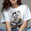 ダルメシアン Tシャツ 犬愛 ユニークデザインレディース 犬ファン 半袖 春夏 プリント 大人カジュアル かわいい 人間用 ギフト 個性的 猛暑対策 水玉 ダル...