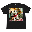 シベリアンハスキー Tシャツ 犬愛 ユニークデザインメンズ キッズ 犬ファン 半袖 春夏 プリント 大人カジュアル かわいい 人間用 ギフト 個性的 猛暑対策 イチゴ シベリアンハスキー キッチン
