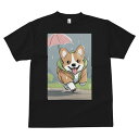 コーギー Tシャツ 犬愛 ユニークデザインメンズ キッズ 犬ファン 半袖 春夏 プリント 大人カジュアル かわいい 人間用 ギフト 個性的 猛暑対策 雨 コーギ...