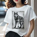 シベリアンハスキー Tシャツ 犬愛 ユニークデザインレディース 犬ファン 半袖 春夏 プリント 大人カジュアル かわいい 人間用 ギフト 個性的 猛暑対策 ハーネス シベリアンハスキー ブーツ