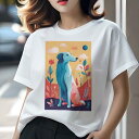 ボルゾイ Tシャツ 犬愛 ユニークデザインレディース 犬ファン 半袖 春夏 プリント 大人カジュアル かわいい 人間用 ギフト 個性的 猛暑対策 太陽 ボルゾイ...