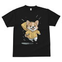 コーギー Tシャツ 犬愛 ユニークデザインメンズ キッズ 犬ファン 半袖 春夏 プリント 大人カジュアル かわいい 人間用 ギフト 個性的 猛暑対策 レインコー...