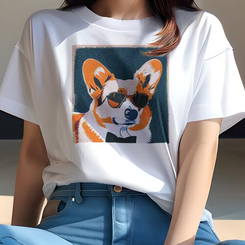コーギー Tシャツ 犬愛 ユニークデ