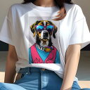 バーニーズマウンテンドッグ Tシャツ 犬愛 ユニークデザインレディース 犬ファン 半袖 春夏 プリント 大人カジュアル かわいい 人間用 ギフト 個性的 猛暑対策 サングラス バーニーズマウンテンドッグ ヘッドホン ベスト Tシャツ