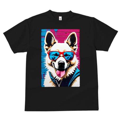 ジャーマンシェパードドッグ Tシャツ 犬愛 ユニークデザインメンズ キッズ 犬ファン 半袖 春夏 プリント 大人カジュアル かわいい 人間用 ギフト 個性的 猛暑対策 サングラス ジャーマンシェパードドッグ グラフィティ ストリートアート 壁