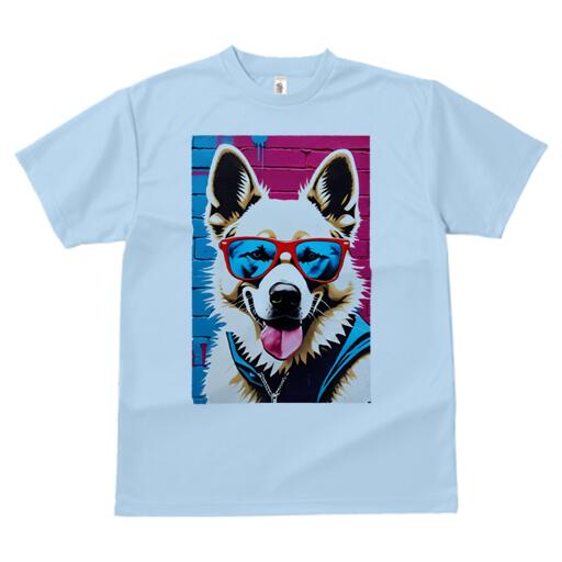 ジャーマンシェパードドッグ Tシャツ 犬愛 ユニークデザインメンズ キッズ 犬ファン 半袖 春夏 プリント 大人カジュアル かわいい 人間用 ギフト 個性的 猛暑対策 サングラス ジャーマンシェパードドッグ グラフィティ ストリートアート 壁